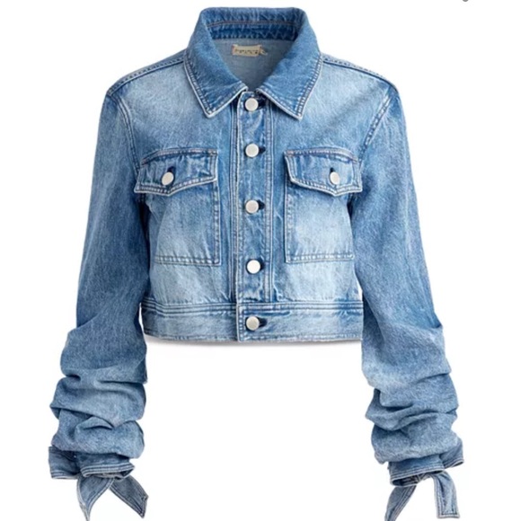 Alice + Olivia Jackets & Blazers - Alice + Olivia Tiff Denim Jacket in Sullivan Vintage Blue RARE